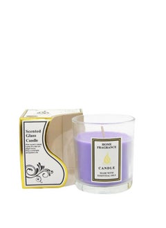 اشتري Home Lights Highly Scented Candles Smokeless Long Lasting With Long Burn Time Home And Office Decor Purple 8x8x8cm في الامارات