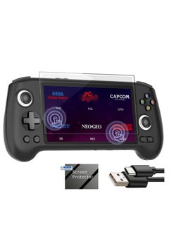 اشتري ANBERNIC RG556 Handheld Game Console Unisoc T820 Android 13 5.48 inch AMOLED Screen 5500mAh WIFI Bluetooth Retro Video Players (Black 256G) في السعودية