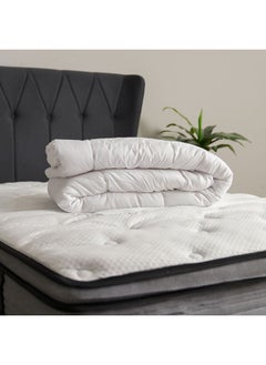 Buy Serenity Feels Like Down Mattress Topper Single 120x200 Cm White in UAE