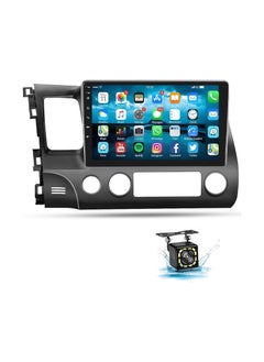 اشتري Android Car Stereo for Honda Civic 2006 To 2011 6GB RAM 128GB ROM Support SIM Card, Apple Carplay, Mirror-Link Wi-Fi BT, Radio GPS Navigation, 10 Inch IPS Touch Screen with Backup Camera Included في الامارات