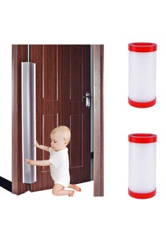 Buy Finger Clip Door Guard, Child Door Seam Anti-Pinch Hand Protection Strip Door Protector Baby Finger Clip Door Guard 90 Degree Plus 180 Degree Door Guard Set(17cm wide by 1.2m, 2 pcs) in Saudi Arabia