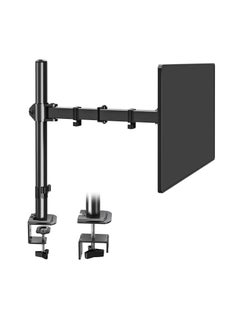 اشتري Single Monitor Desk Mount, Height Adjustable Computer Monitor Stand Mount, Full Motion Monitor Arm Desk Mount Fits 13 to 27 Inch Screens, with C-Clamp and Grommet Base في السعودية