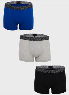 Buy 3 Pack Logo Band Trunks in UAE