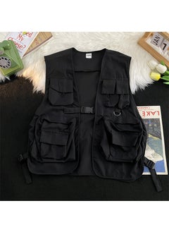 Buy Summer Mens Korean-Style Casual Vest Sleeveless TopBlack Black in Saudi Arabia