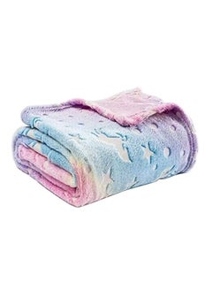 اشتري Glow in The Dark Blanket Personalized Blanket for Girls,60x40 Throw Blankets Super Cozy Plush Soft Fleece Blanket for Girls Boys Birthday Gifts,Rainbow Kids Blanket في السعودية