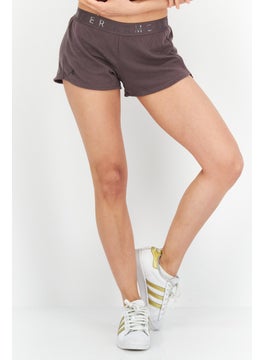 اشتري Women Brand Logo Sports Short, Dark Mauve في السعودية