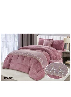 Buy Moon Fur Winter King Size 6 Pieces Quilt Set Bedspread 250x230cm in Saudi Arabia