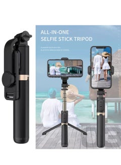 Buy Wireless Selfie Stick Foldable Monopods Universal Tripod for Smartphones Action Cameras in Saudi Arabia