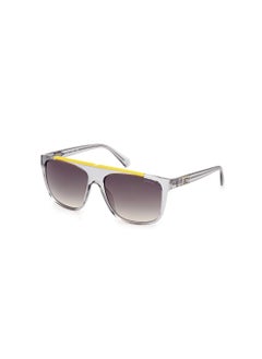 Buy Men's UV Protection Square Shape Sunglasses - GU0012320B58 - Lens Size: 58 Mm - Shiny Grey in Saudi Arabia