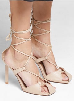 Buy Cross Over Strappy Toe Cover Sandal in UAE