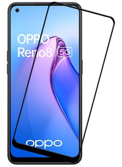 Buy Antistatic ESD Dustproof Premium Quality High Definition Tempered Glass Screen Protector Designed For Oppo Reno8 in UAE