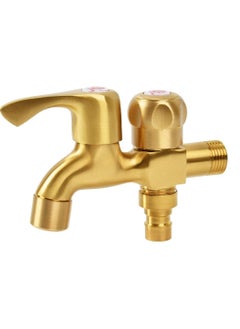 اشتري Brass Hose End Tap, Outdoor Garden Tap Kit, Brass Water Bib Tap Outside Tap Kit, Allotment Tap, for Outdoor/Indoor Use, Convenient Water Access في الامارات