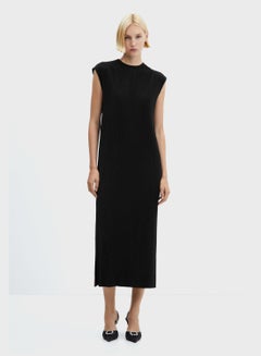 Buy Crew Neck Knitted Dress in UAE