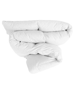 Buy Queen Size Quilted Down Duvet Insert Cotton White 160 x 220cm in UAE