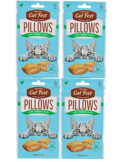 اشتري Pillows With Chicken Cream Delicious Cat Treats 4X30g في الامارات