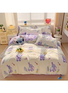 اشتري Disney series Full Size Sheet Set Super Soft Kids 4 Piece Floral Bedding Set  Microfiber Sheets Includes Reversible Pillow Covers في السعودية