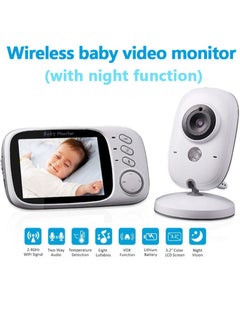 Buy 3.2inch LCD Display Wireless Babies Video Monitor With Night Vision Temperature Monitoring in Saudi Arabia