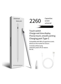 اشتري Active digital stylus Pencil Pro second-generation iPad stylus with fast charging and palm rejection function, suitable for Apple iPad white في السعودية