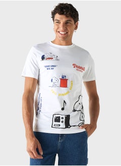 Buy Peanuts Print T-Shirt in Saudi Arabia