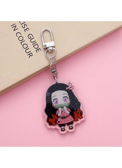 Buy 1-Piece Demon Slayer Kamado Nezuko Acrylic Keychain in UAE