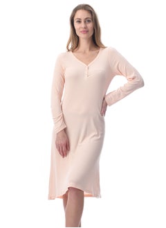 Buy Elegant and Comfortable Sleepwear Sleepshirt Peach in UAE