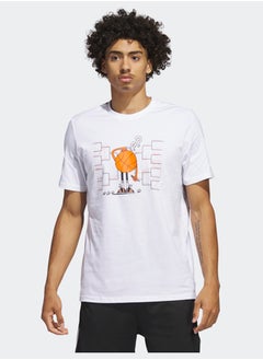 Buy Lil Stripe Bracket Graphic Short Sleeve Basketball T-Shirt in Egypt