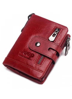 Buy Fashion Leather Wallet Large Capacity Wallet Retro Wallet Men's Wallet in UAE