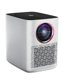Buy Full Hd 1080P Interactive Android 9.0 Mini Smart Portable Led Wifi Projector For Home Tv Led Video Game Movie White in UAE