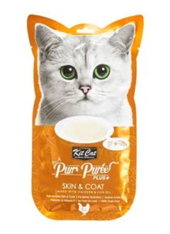 Buy Purr Puree Plus Skin And Coat 15G Pack Of 4 in Saudi Arabia