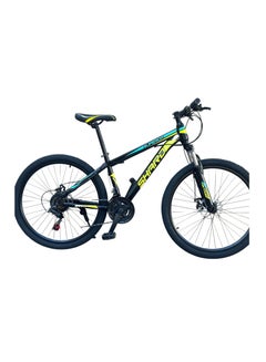 Buy Shard Superior Mountain bike 26 inches 21 speed frame carbon steel front suspension Disc brake Neon yellow Multicolour 1 in UAE