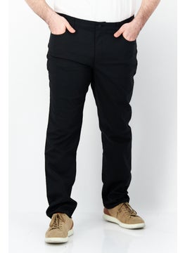 Buy Men Regular Fit Plain Chino Pants, Black in UAE