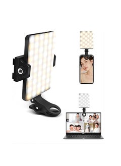 Buy COOLBABY Cell Phone Selfie Light 60 LEDs Mobile Phone Light with Rechargeable Clip and Adjustable 3 Light Modes 2000mAh Video Light in UAE