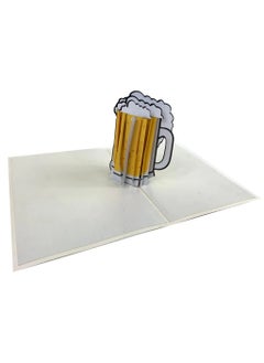 اشتري Beer Glass Pop Up Card - Best Fathers Day Gift في الامارات