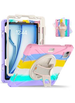 Buy Kids Cover Case for iPad Air 11 inch M2 2024 Air 6th /10.9 inch Air 5th 2022/ 10.9 inch Air 4th 2020/Pro 11 inch 4th 2022/3rd 2021/2nd 2020/1st 2018 case with Pencil Holder Hand Strap 360 Rotating Kickstand  for Air 11inch/Pro 11inch/Air 10.9inch in UAE