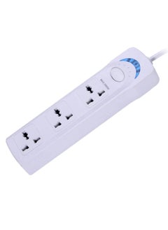 اشتري Tycom Power Strip Power Extension with USB- Extension Cord Flat Plug with Widely 3 AC Outlet, Small Desktop Station with 10 ft Power Cord, Compact Socket (JH-5203) في الامارات