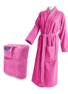 Buy Bathing set consisting of robe size XL and towel size 50 * 100 made of the finest types of cotton in Saudi Arabia