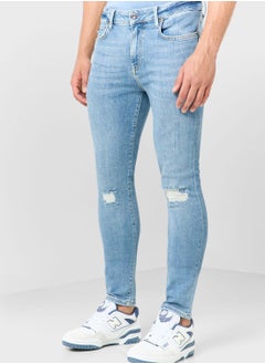 Buy Mid Wash Skinny Fit Jeans in UAE