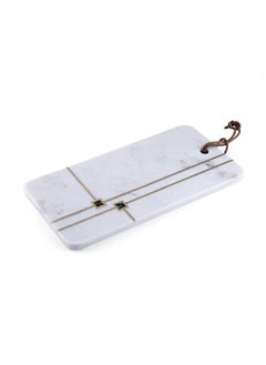 Buy Blair Marble Chopping Board 35.55X17.75Cm White in UAE