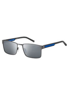 اشتري Men's UV Protection Rectangular Shape  Sunglasses TH 2087/S SILVER 40 - Lens Size: 39.6 Mm - Mtrut Blk في الامارات