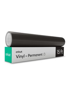 اشتري Cricut Premium Vinyl - Permanent, 12” x 180”, Adhesive Decal Bulk Roll - Black في السعودية