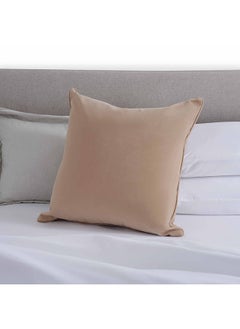 Buy Hudson Velvet Cushion Cover 65x65cm - Taupe in UAE