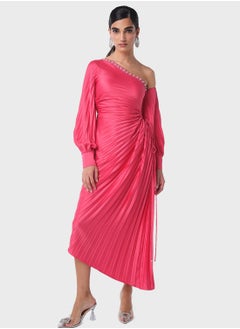 Buy Asymmetric Waist Cutout Dress in Saudi Arabia