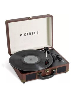 Buy Victrola Journey+ Signature Turntable Record Player Bluetooth Vinyl Streaming 33-1/3, 45 & 78 RPM Suitcase Vinyl Record Player, Bluetooth Connectivity & Built-in Speakers, Stereo RCA (Dark Brown) in UAE