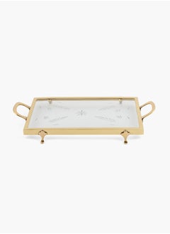 اشتري Rectangular Glass Tray for Dining Table Set 20 x 47.5cm في الامارات