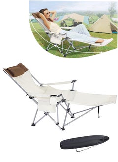 Buy Folding Deck Chairs Portable Outdoor Camping Chair Leisure Lawn Chair Beach Chair Wide Seat Compact and Comfortable Backpacking Folding Stool for Camping Beach Hiking Fishing Beach and Picnic in Saudi Arabia