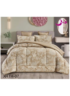 Buy Quilt set for singles, summer mattress, fixed medium filling, size 170 x 220 cm in Saudi Arabia