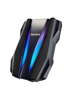 اشتري محرك الأقراص الصلبة المحمول ADATA HD770G RGB DURABLE 1TB HDD خارجي للألعاب مقاوم للماء والغبار | أسود في الامارات