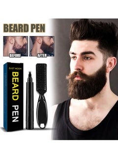 Buy Waterproof beard filler pen and beard brush in Saudi Arabia