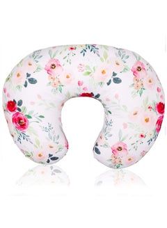 Buy Floral Nursing Pillow Protector Breastfeeding Pillow Slipcover for Babies Nursing Pillow Case for Newborn Soft Fabric Washable Breathable Pillow Cover in Saudi Arabia