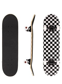 اشتري Skateboards for Beginners 80*20cm Complete Standard Skateboard for Girls and Boys, 7 Layer Maple Double Kick Concave Skateboard for Kids and Adults في الامارات